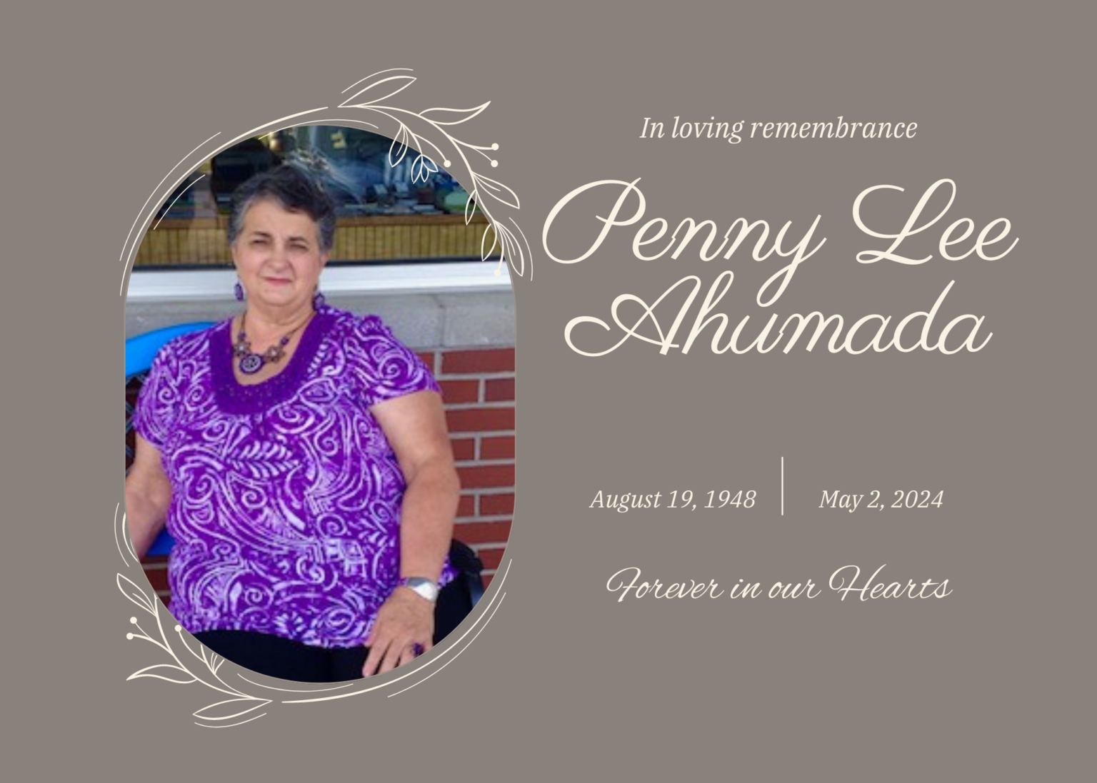 Penny L. Ahumada – Royer Funeral Home