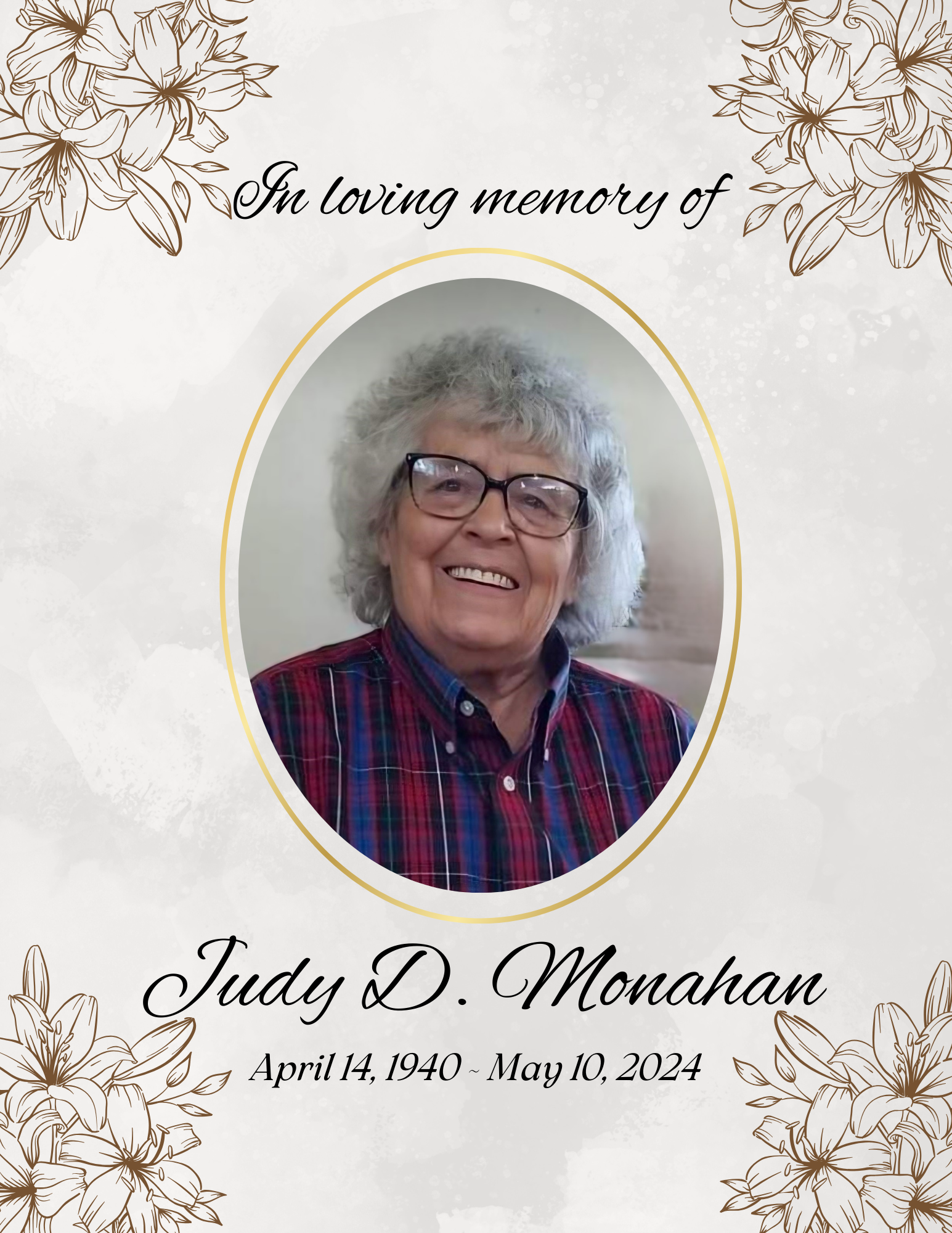 Judy D. M. Monahan