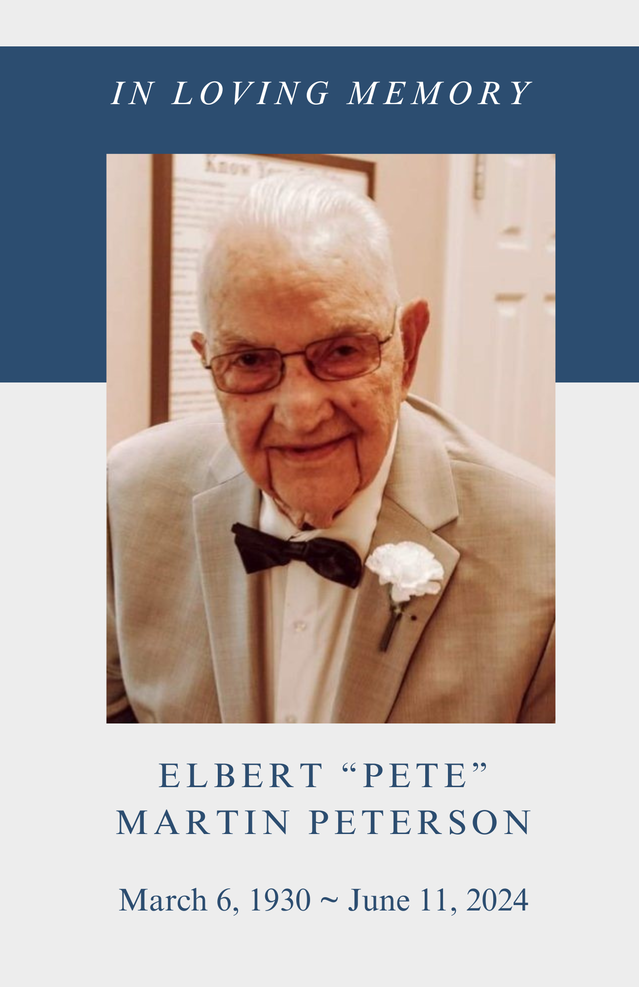 Elbert M. Peterson