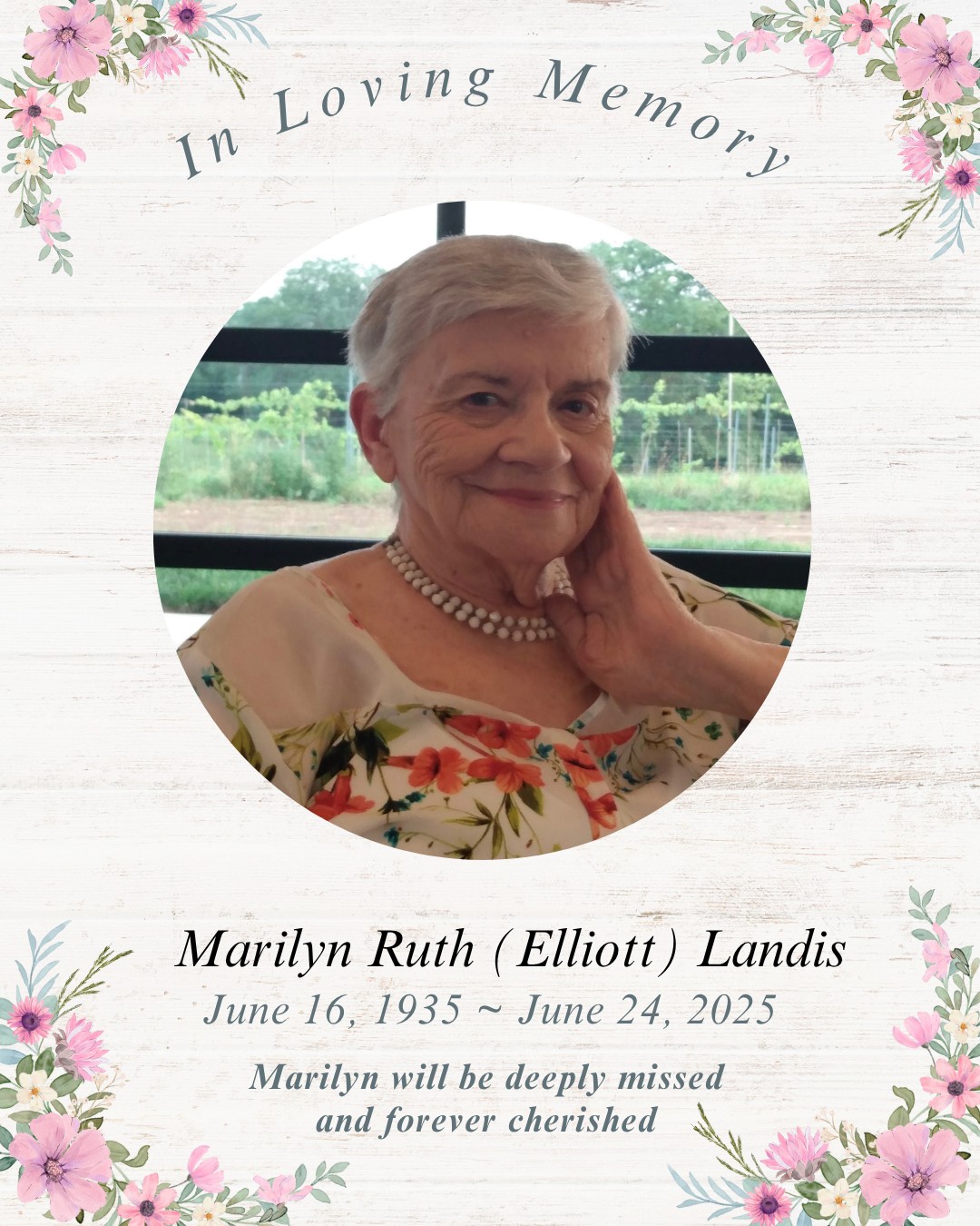Marilyn R. (Elliott) Landis