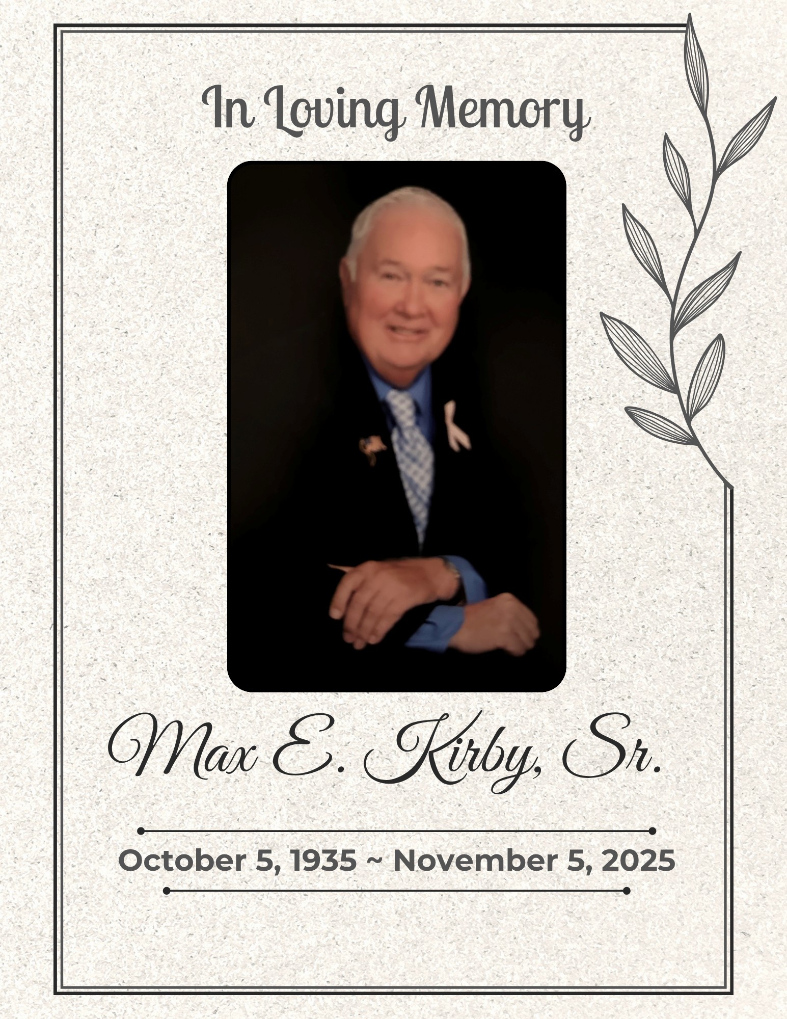 Max E. Kirby, Sr.